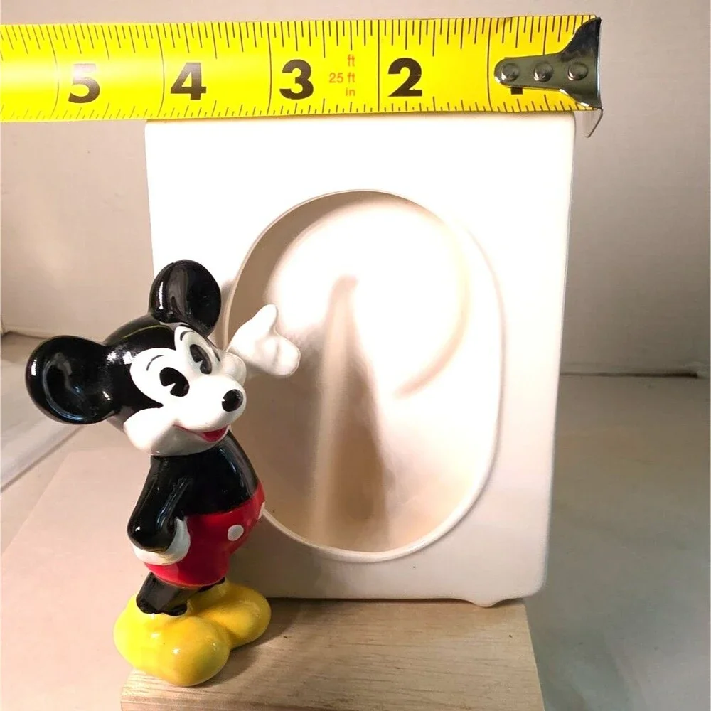 Vintage 1960s DISNEY Mickey Mouse Ceramic Picture Frame (Made In Japan)